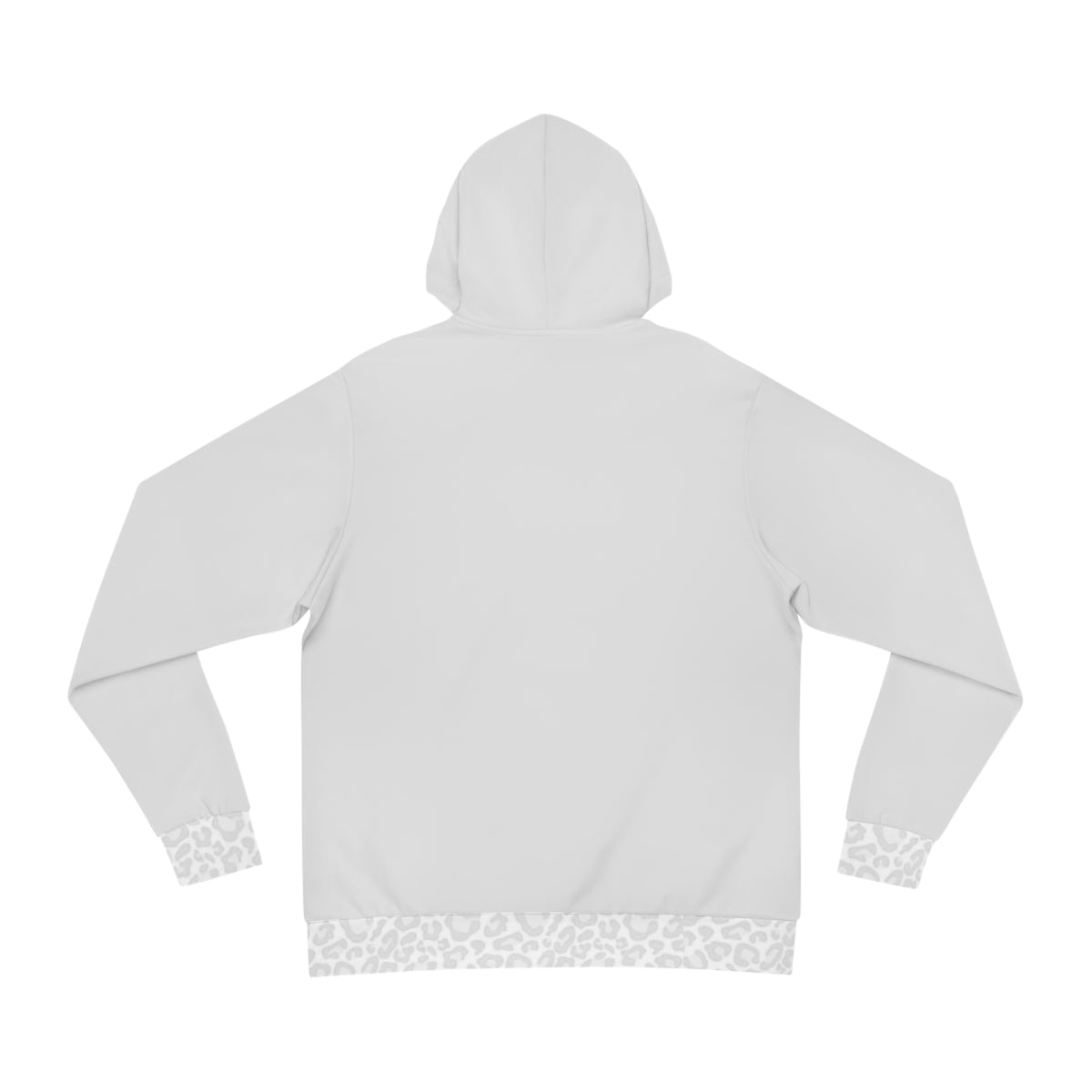 Gray Leopard Cuffed Hoodie