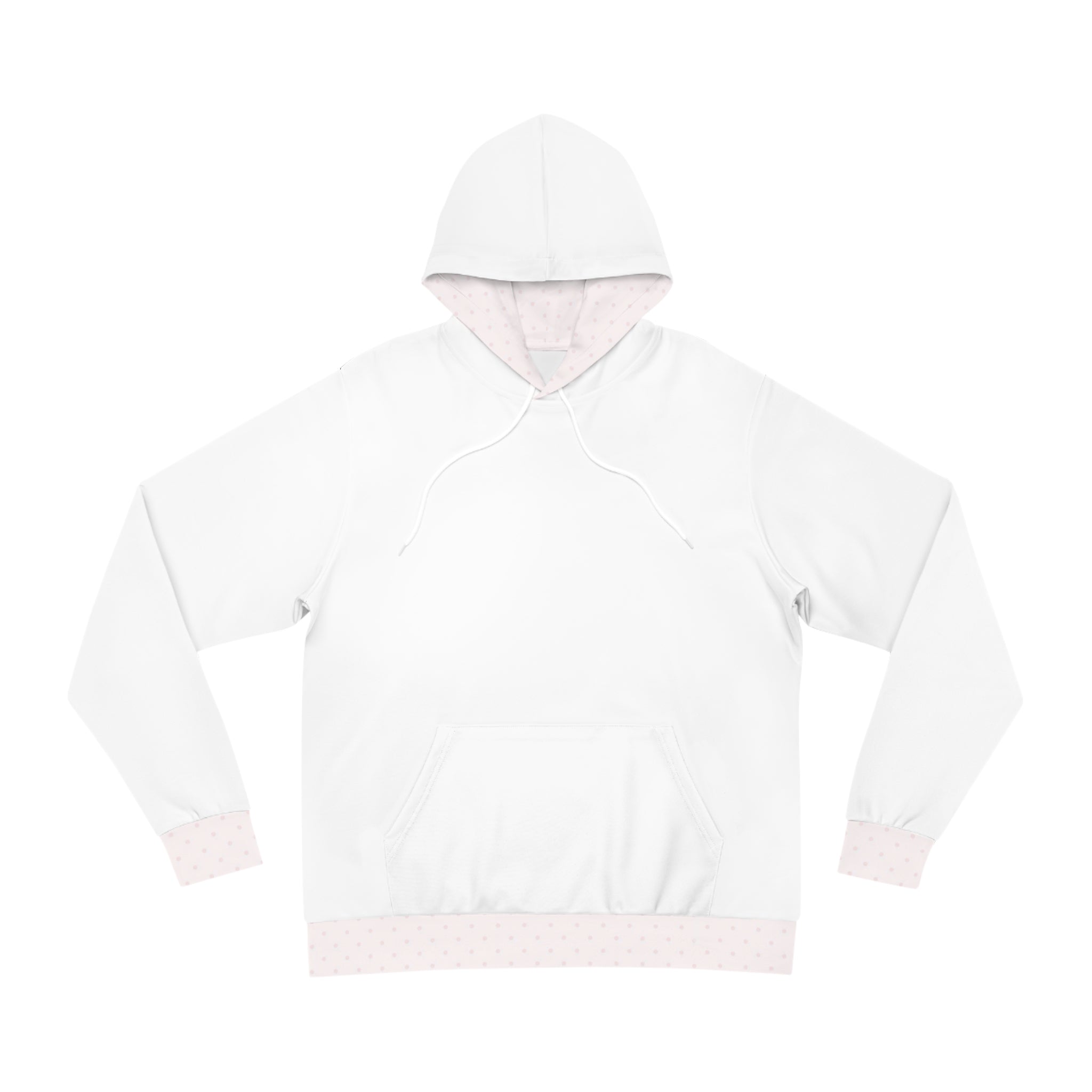 Pink Polka Dot Cuff Hoodie