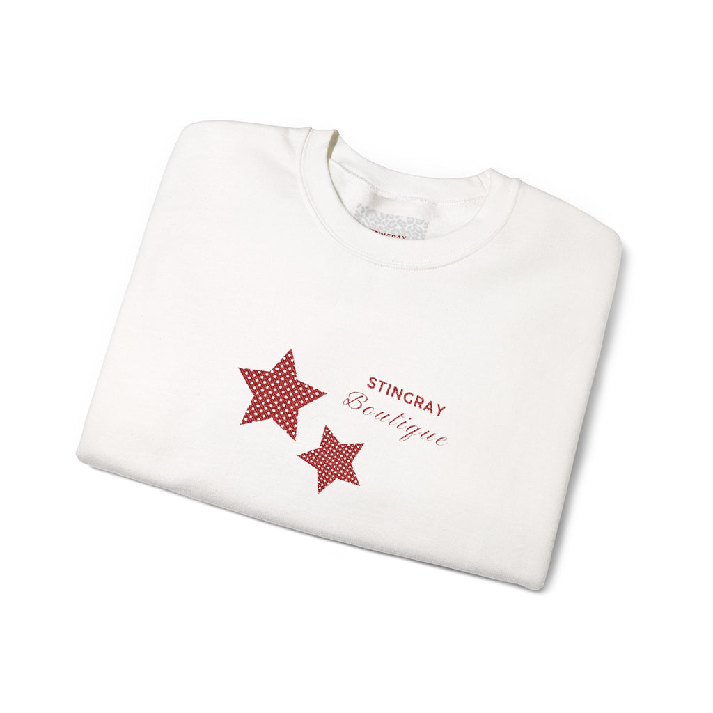 Amazed Red Star Crewneck